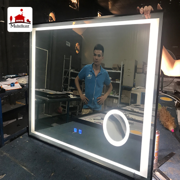LED Magic Mirror with IP44 Aluminum Frame - High Quality Double Coated Wall Mirror