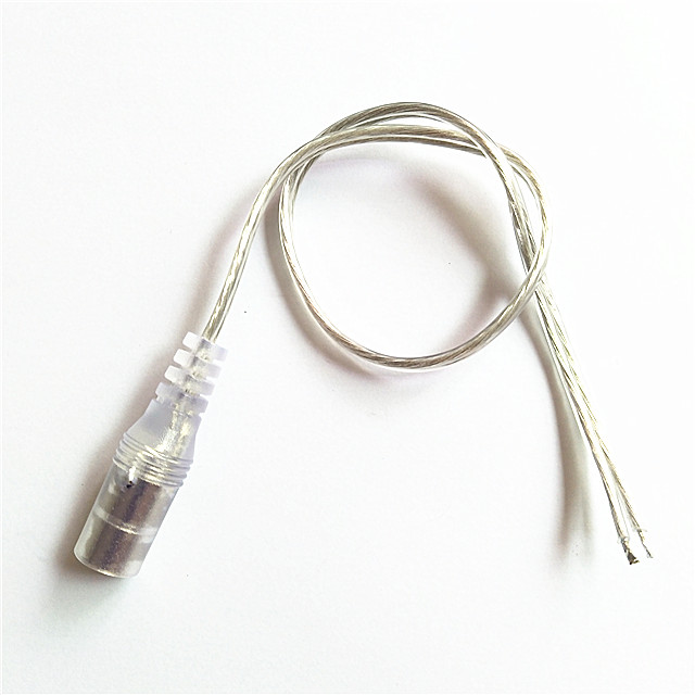 12v Dc Power Cable Led Neon Light Connection Cable Transparent 5 5 X 2 1 Female Cable1