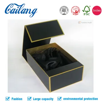Black Luxury USB Book Shape Box with Foam