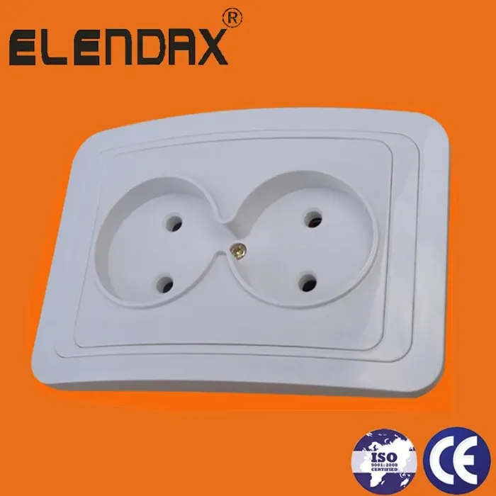 Soket Dinding Ganda Pemasangan Siram Gaya Eropa