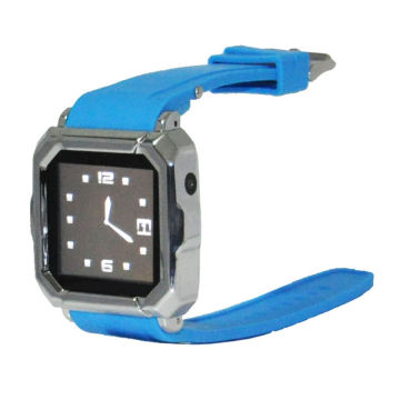 Blue Smart Watch Phone With Sim Slot And Anti Loss Function