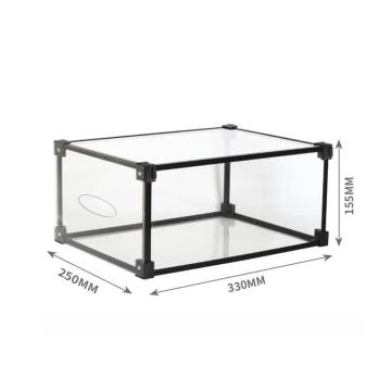 Hot Selling Magnetic Clear Stackable Shoe Box with Open Door