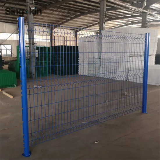 Commercial 3D Bent Curvy Welded Wire Mesh Metal Panel Fence