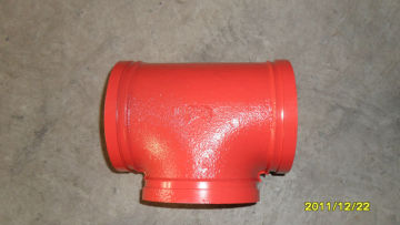 FM Approved Ductile Iron Groove connection steel pipe fittings