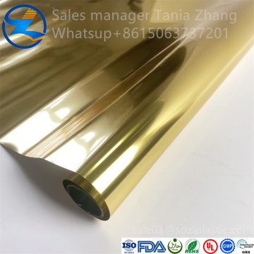 Foil gold PET film sheet roll for gift