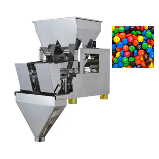 5KG Automatic Tabletop 2-Head Hopper Weigher Linear Weighing Machine for Dried Goods