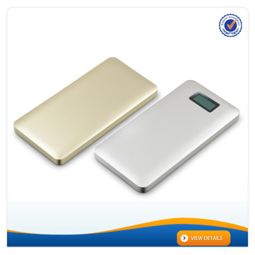 AWC238 Metal 10000mah power bank with display 2a charger fast dual usb power bank