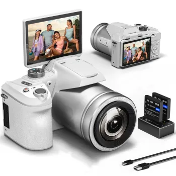 4K NBD Autofocus Video Camera: A High-Resolution 68MP 16X WiFi Photography and Vlogging Camcorder with 3.7 Inch Screen for YouTube