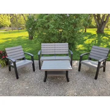 High-Quality Plastic PP Garden Outdoor Sofa Furniture Set