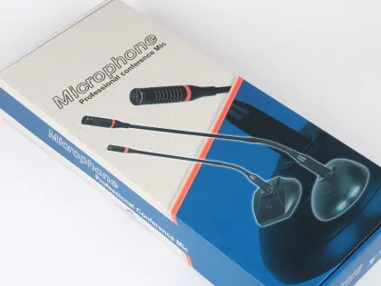 Popular Portable Radio Microphone: AOM-5244L-R Gooseneck Wired Table Microphone