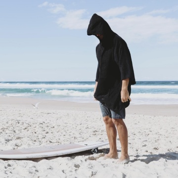 Microfiber Surf Poncho Towel Swim changing robe adult poncho towel surf robe Manufactory