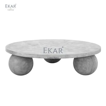 Innovative Round Cement Coffee Table Set for Modern Outdoor Spaces