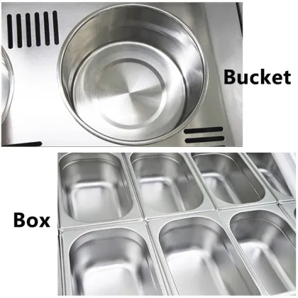 Lecon Brand Direct Cooling Ice Cream Fridge Display Freezer Glass Door