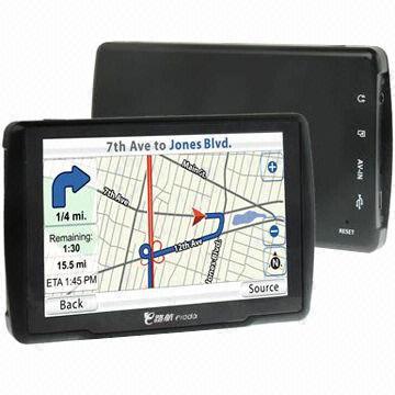 5.0-inch 800 x 480 Pixels TFT Touch Screen Car GPS Navigators, Support Microsoft's Windows CE 6.0 OS