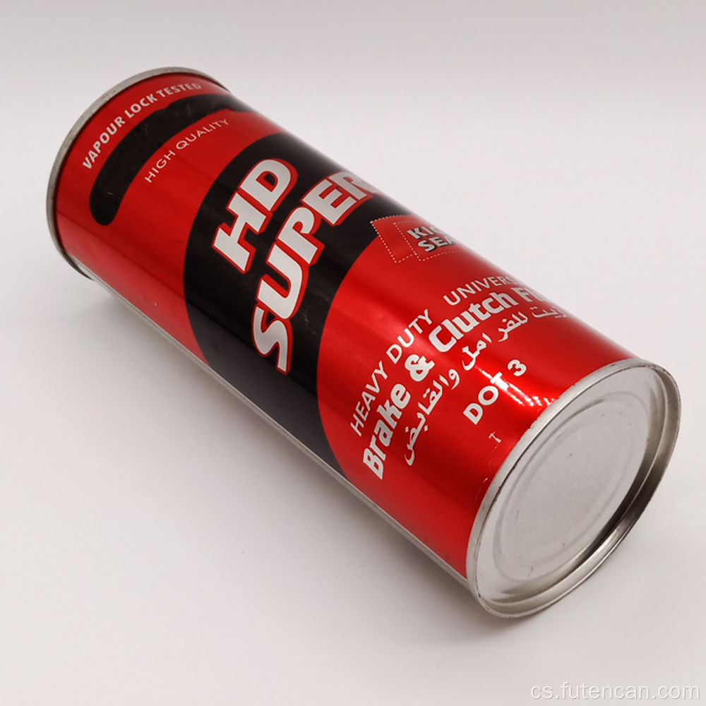 1l kulatá plechovka na kapalinu s kónickou horní částí