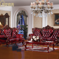 Royal Dubai luxe echt lederen bank in de woonkamer
