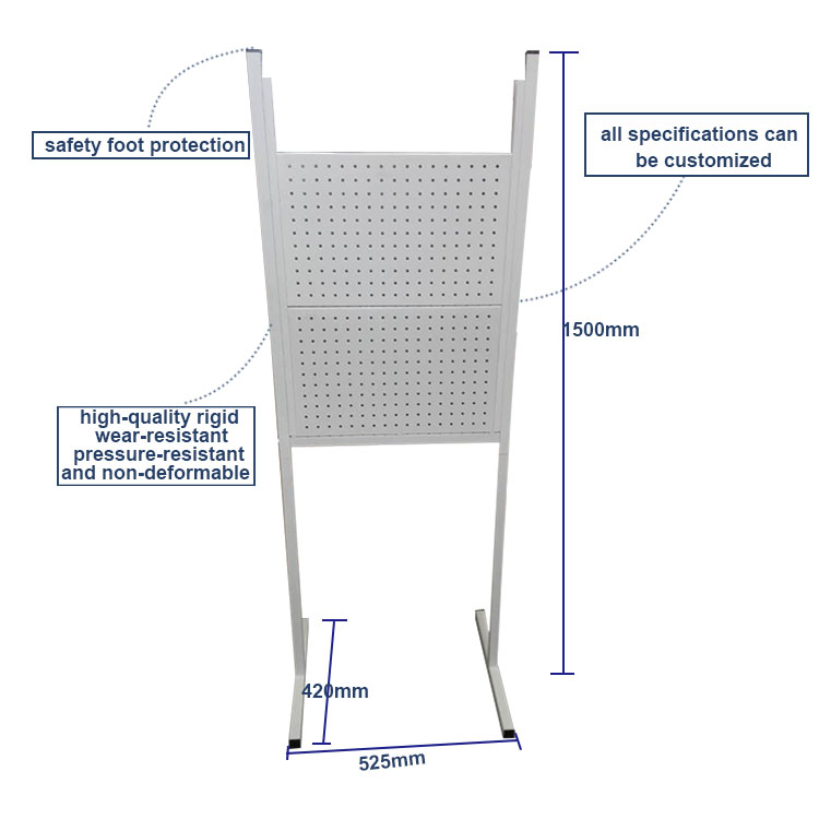 Supermarket Display Stand Retail Store Pegboard Display Rack for Hanging Items