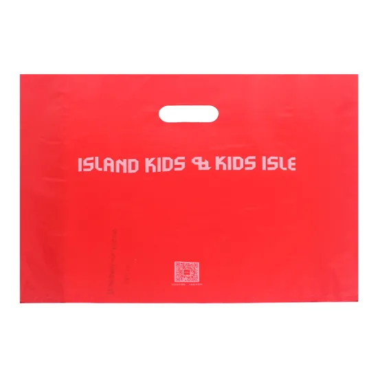 Red LDPE Die Cut Bag for Gift
