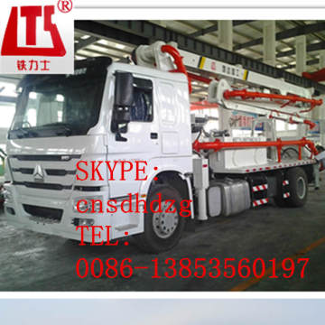 shandong 24m concrete boom pump truck