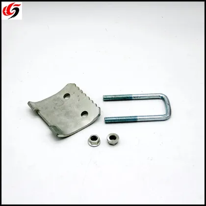 Galvanised U Bolt Beam Clamp 80mm x 46mm c/w U Bolt & Nut