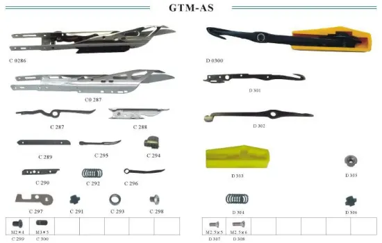 Gripper and Parts Gtm-as Rapier Loom