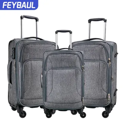2020 Colorful soft luggage sets unique luggage sets fabric suitcase bag