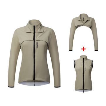 WOSAWE Lightweight Windproof 2-in-1 Cycling Jacket and Bike Vest