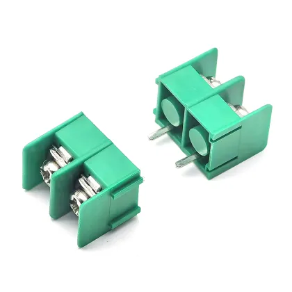 Green wiring terminal block