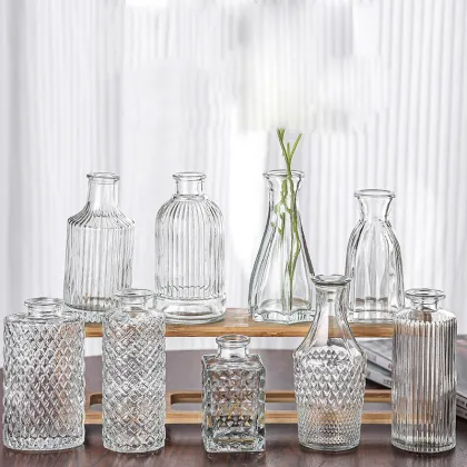 Luxury Glass Table Vases - 10pcs Set Wedding Art Deco Glass & Crystal Vases