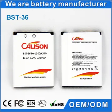 10 Year manufacturer 930mAh 3.7V li-ion battery BST-36 Mobile Battery for Sony Ericsson