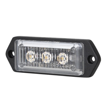 3.7 Inch Ambulance Lights: 19 Flash Patterns Amber Strobe Emergency Warning Light