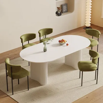 Extendable sintered dining table