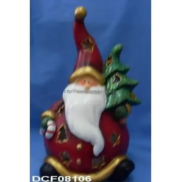 Ceramic Christmas Santa Claus Presents