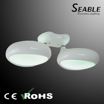 36W Fiber glass LED ceiling lamp modern two heads overhead celing lights/ceiling lamp for indoor