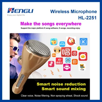 low noise microphone wireless karaoke machine karaoke microphone bluetooth
