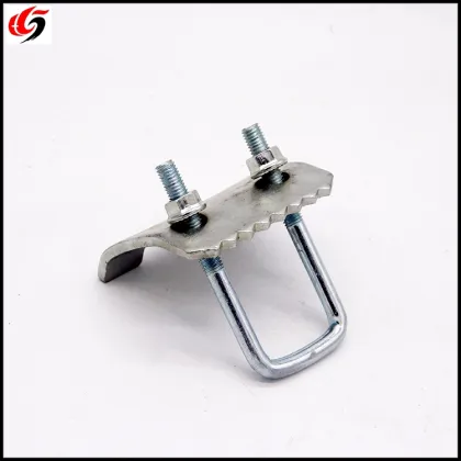 Galvanised U Bolt Beam Clamp 80mm x 46mm c/w U Bolt & Nut