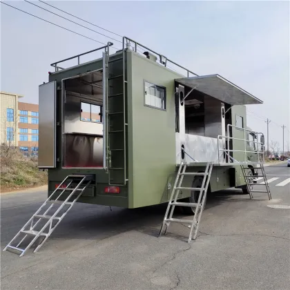 Mobile kitchen car of banquet manor