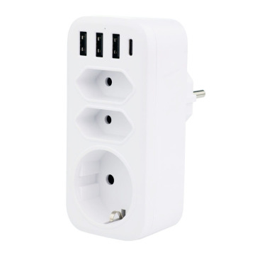EU 16A Dải nguồn 3 chiều không có dây điện EU với USB