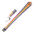 1Pc Gay Pride Rainbow Lanyards With Keychain Cool Phone Strap For USB Name ID Bus Pass Card Badge Holder Office Supplies