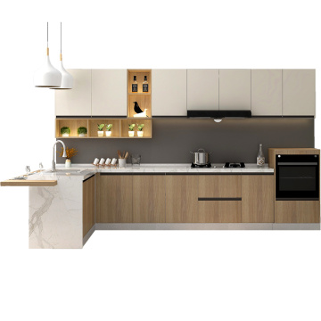 Modern minimalist kitchen furniture cabinet full set