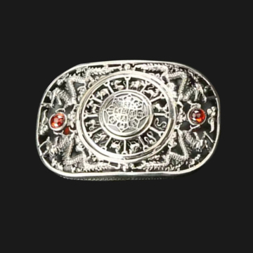 925 Sterling Silver Handmade Men's Fashion Belt Buckle