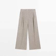 Women's minimalist workplace OL style striped casual pants