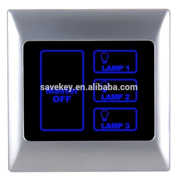 Modern good quality 1gang/2 gangs/3 gangs/4 gangs EU standard CE/ISO9001/CQC led light illuminated pushbutton switch