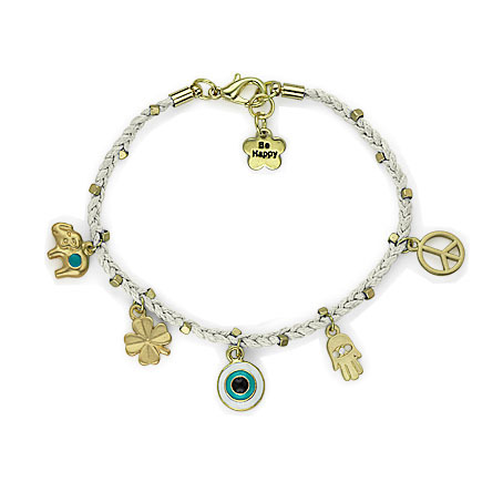 Tiny Pendant Evil Eye Hamsa Bracelet