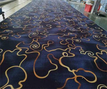 Custom 3D Printed Polypropylene Cut Pile Carpet for Corridors