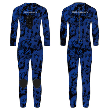 Seackin Child 3mm πίσω φερμουάρ camo spearfishing wetsuits