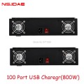 800W 고전력 USB 충전기 100 포트