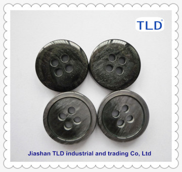 Jiashan TLD resin large black coat button