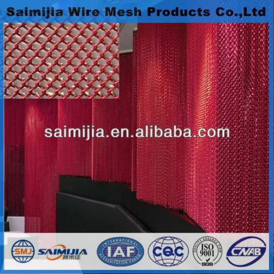 metal curtain mesh/decorative metal curtain mesh/metal mesh room divider curtain
