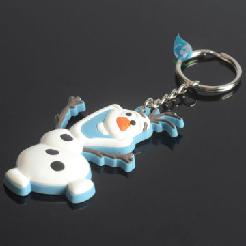 2014 promotional rubber material key chains